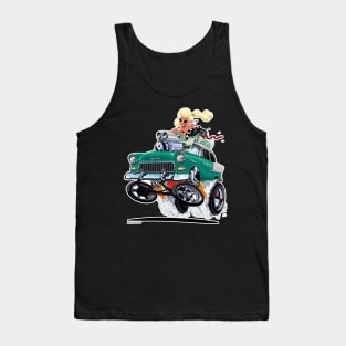 HIGH FIVE'n 1955 Chevy Aqua Tank Top